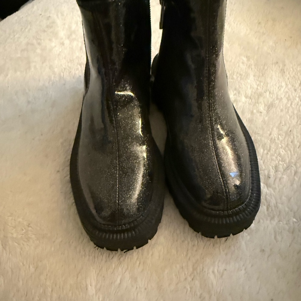 Sam Edelman Kids Black Glitter Boots